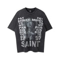 Saint Michael x Pay money To my Pain Collaboration Vintage T-Shirt - Black