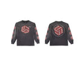 Saint Michael Red Dice Graphic Long Sleeve - Black