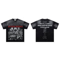 Majestik Matiere Desires Last Supper Collage Vintage Washed Oversized Graphic Tee