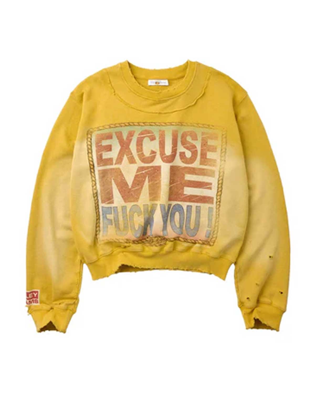Vale Forever Excuse Me Crewneck Yellow