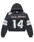 Vale Forever Jerzee Zip Up Hoodie Black