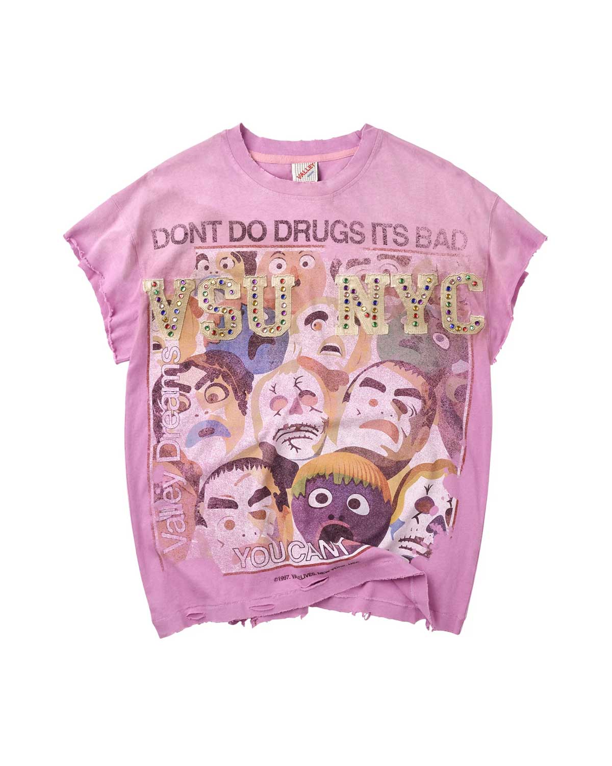 Vale Forever No Drugs Tank Pink