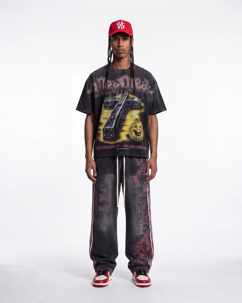 Vale Forever Iron Cross Bling Tee Black
