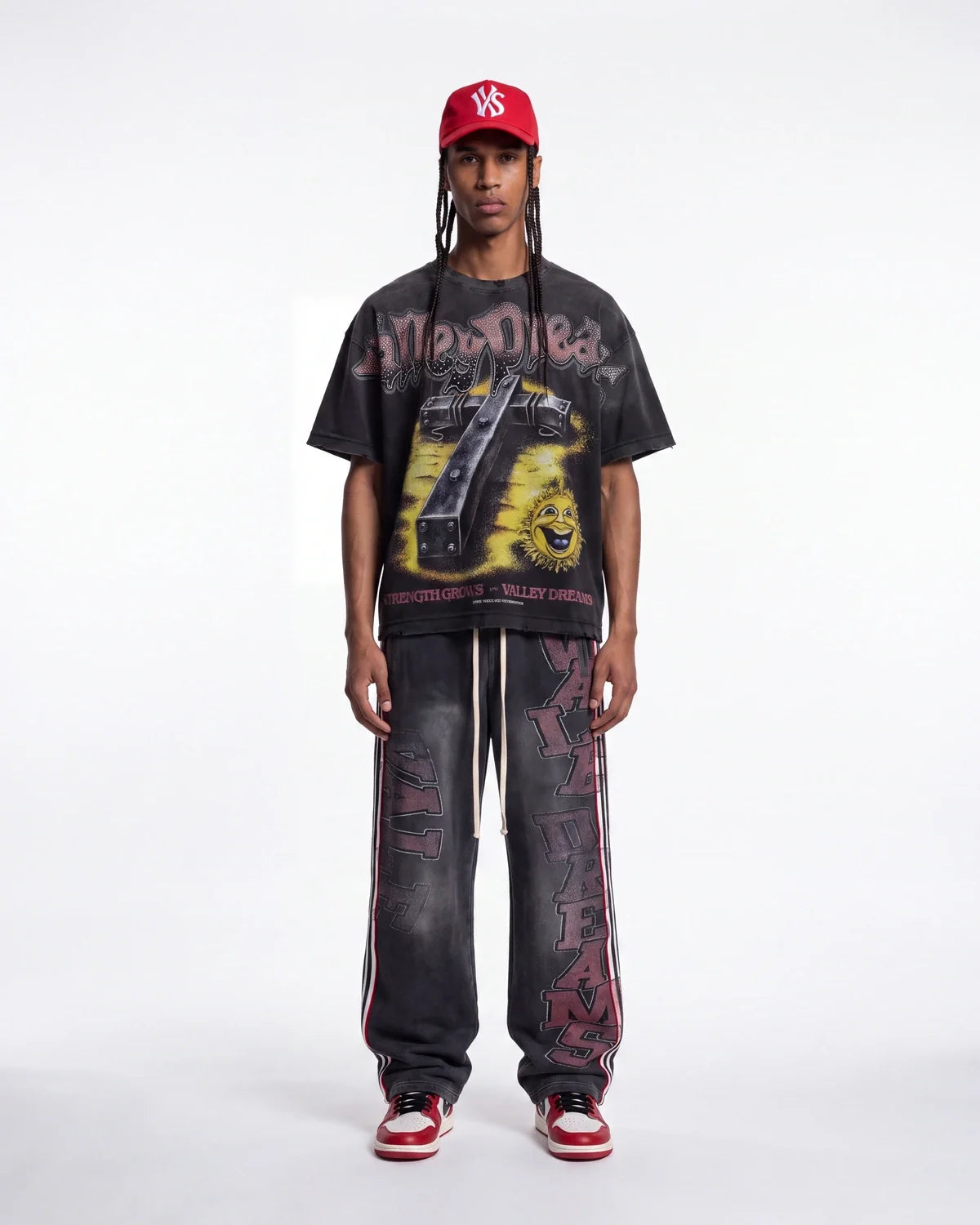 Vale Forever Iron Cross Bling Tee Black
